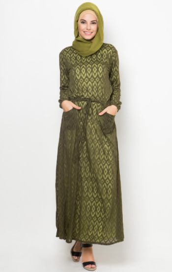 10 Gambar Model Baju Batik Wanita Muslim Modern Terbaru 