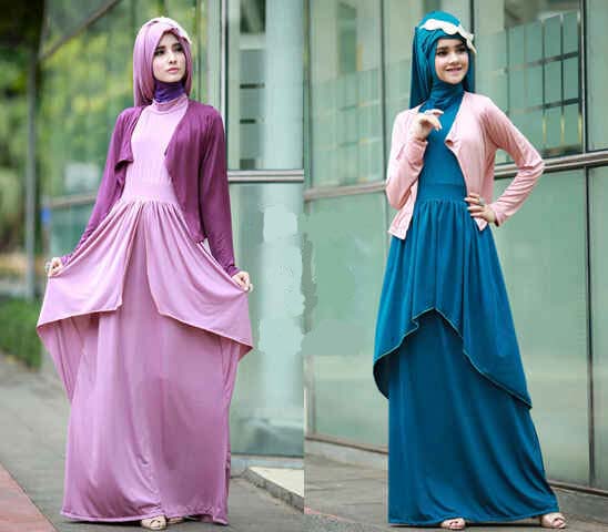 7 Gambar  Model Baju  Gamis  Muslimah  Modern Terbaru Model 