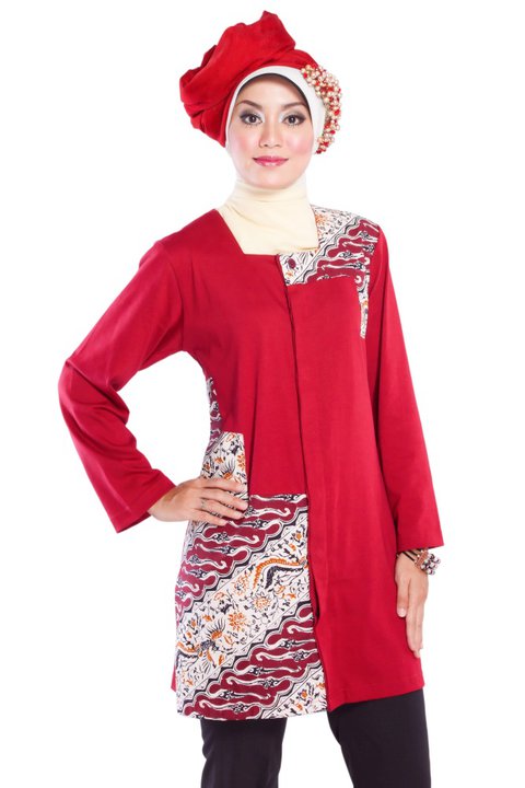  Model  Baju  Batik  Muslim Modern Wanita  Terbaru Nan Cantik 